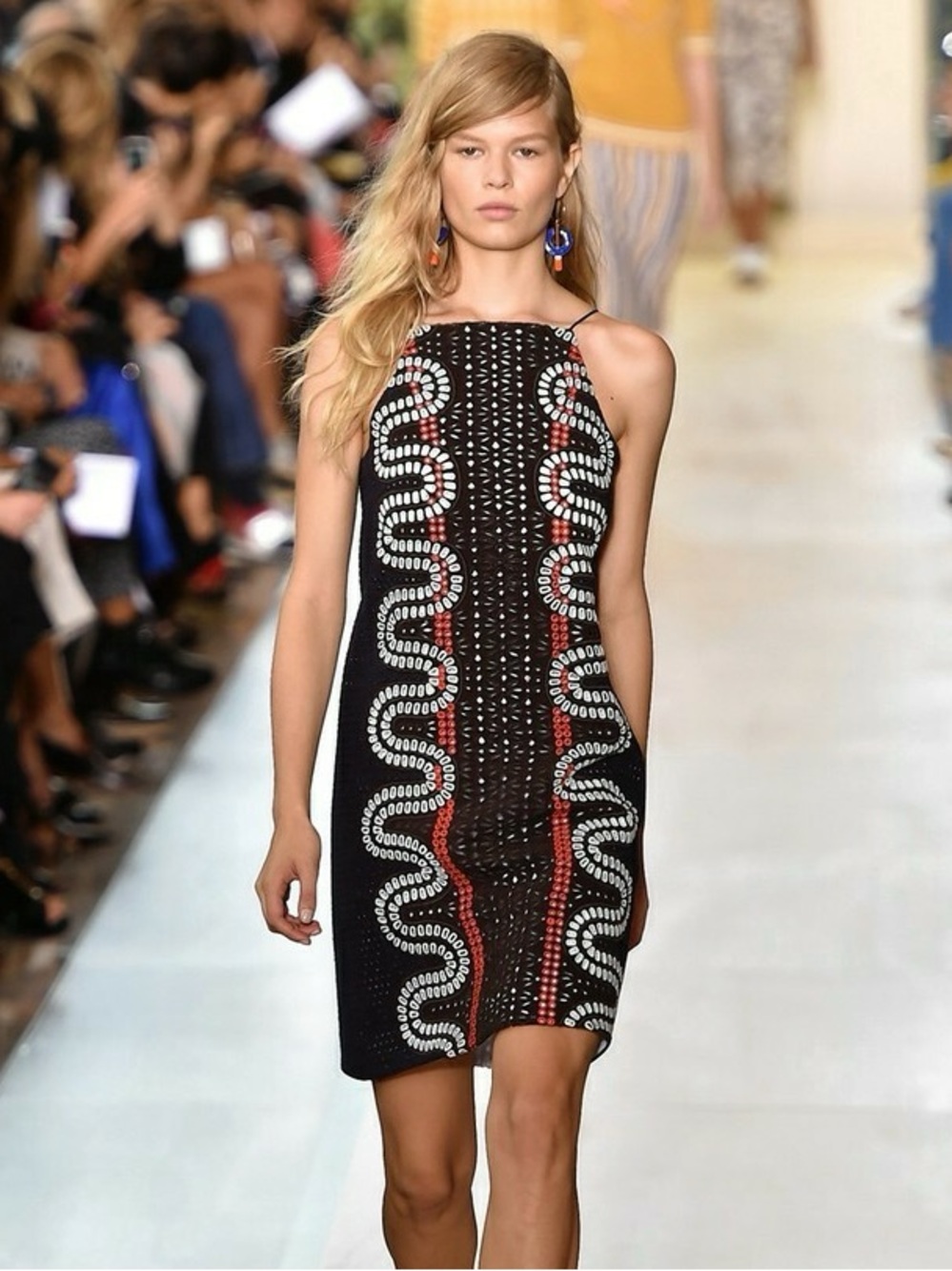 Tory Burch Eyelet Shift Dress Size 4